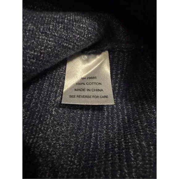 Pendleton Womens Medium Button Cardigan Sweater Cotton Heather Blue Lightweight - Picture 9 of 9